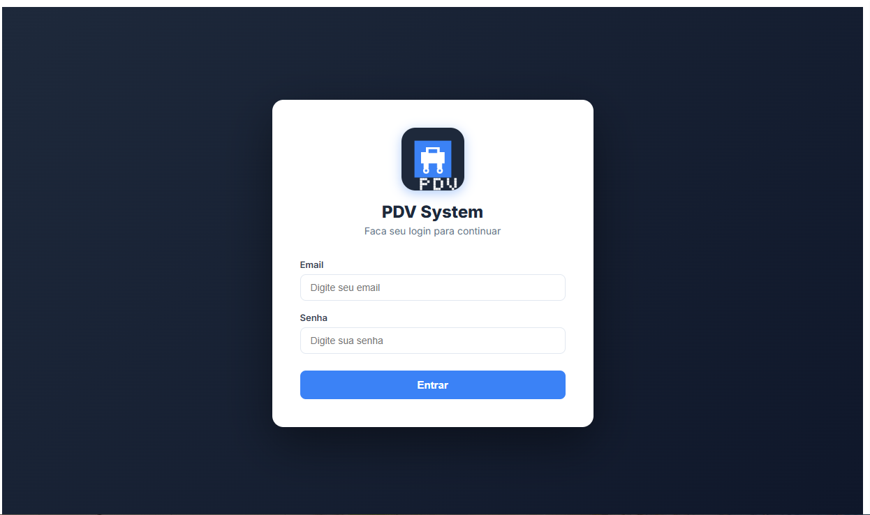 Captura de tela do sistema — visão geral